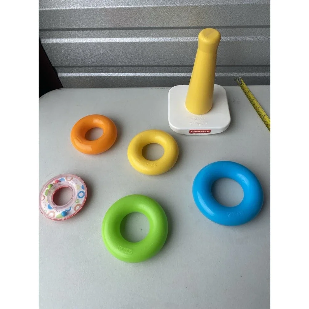 Fisher Price Rock a Stack Baby Toy 2004 Mattel Replacement Rings 71050